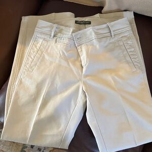 Eddie Bauer Cream Straight Leg Pants